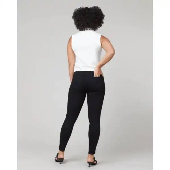 SPANX by Sara Blakely Ankle Skinny Jeans, Clean Black - Picture 2 of 16